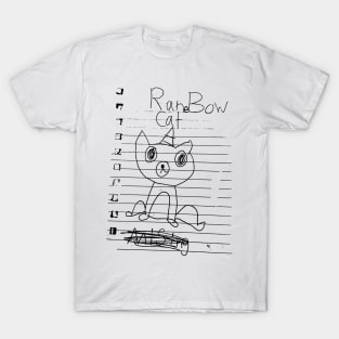 RaneBow Cat mising T-Shirt